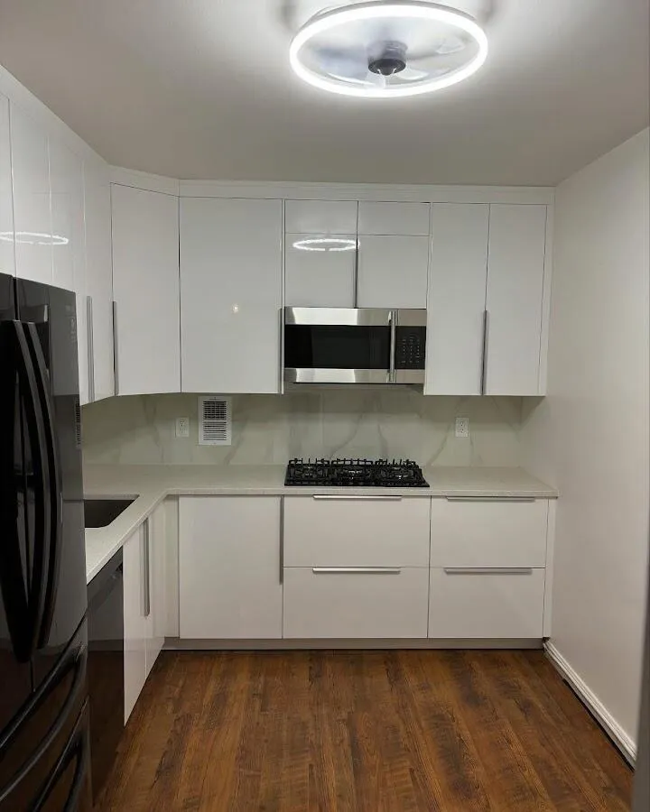 Renovated kitchen with quartz countertops in Swarthmore